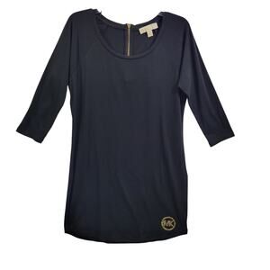 Michael Kors Black Knit Mini Dress Size M 112924-0986